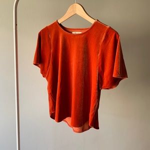 Madewell velvet top